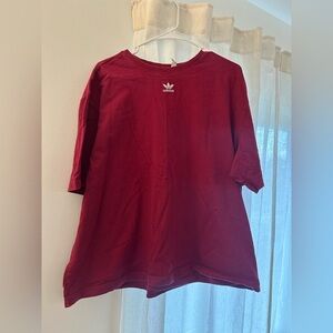 adidas Women’s Maroon Short Sleeve Crew Tee